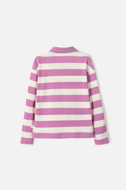 POLERA TIPO POLO DE MIC MULTICOLOR PARA NIÑA