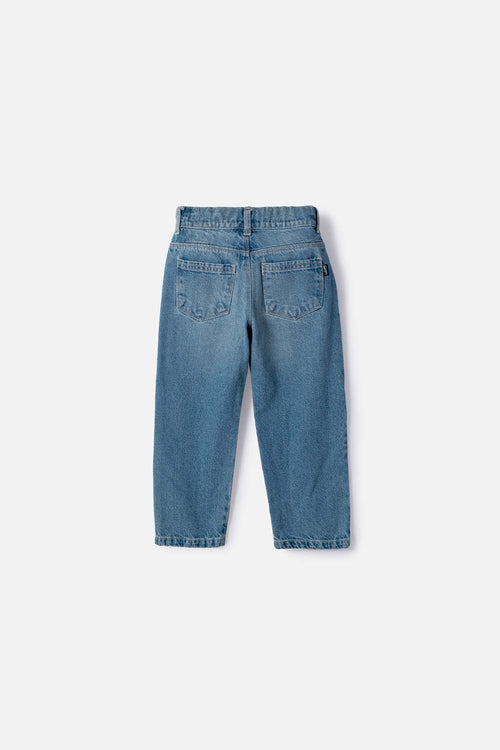 JEAN DE LITTLEMIC DENIM AZUL PARA NIÑO 2T A 6T