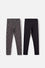 PACK X2 LEGGINS DE MIC MULTICOLOR PARA NIÑA