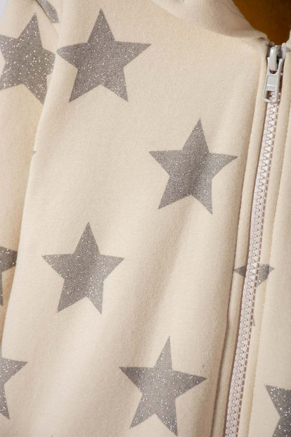 POLERÓN DE MIC CON CAPUCHA MULTICOLOR PARA NIÑA