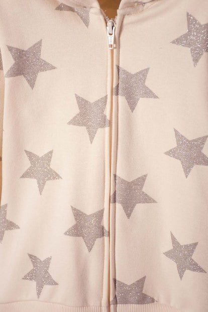 POLERÓN DE LITTLEMIC CON CAPUCHA ALMENDRA PARA NIÑA 2T A 6T