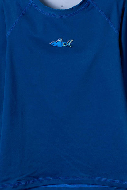 CAMISETA DE BAÑO MIC MANGA LARGA AZUL PARA NIÑO