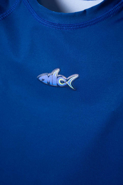 CAMISETA DE BAÑO MIC MANGA LARGA AZUL PARA NIÑO