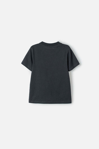POLERA DE BATMAN MANGA CORTA NEGRO PARA NIÑO 2T A 5T