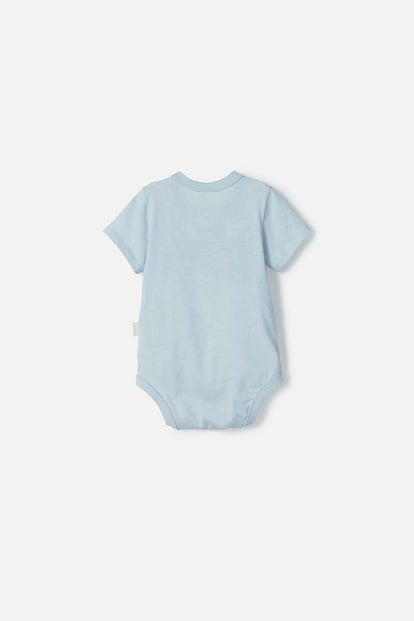 BODY DE STITCH MANGA CORTA AZUL PARA BEBÉ NIÑA