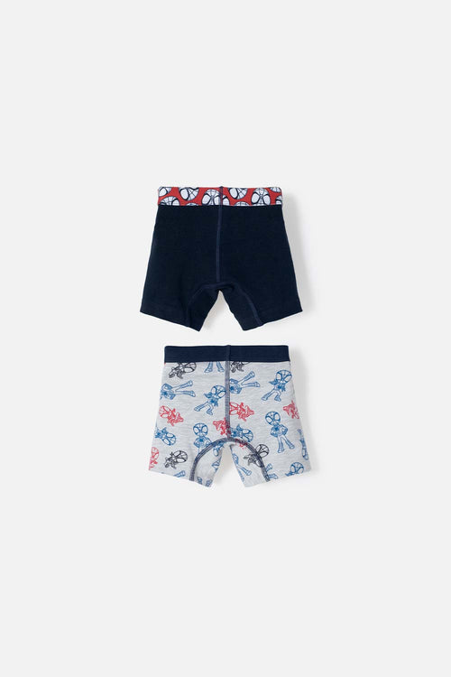 PACK X2 BOXER DE SPIDER-MAN MULTICOLOR PARA NIÑO 2T A 6T
