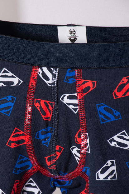 PACK X2 BOXER DE SUPERMAN AZUL Y BLANCO PARA NIÑO 2T A 5T