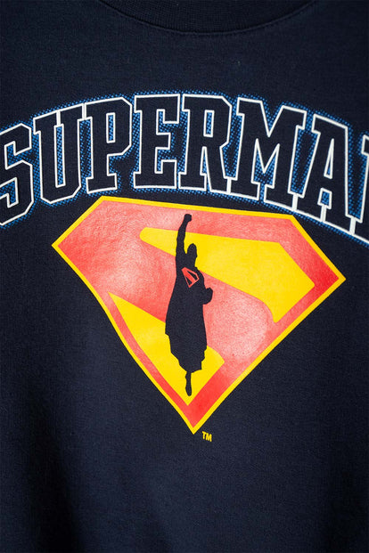 POLERON DE SUPERMAN CERRADO AZUL PARA NIÑO 2T A 5T