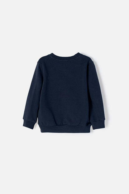 POLERON DE SUPERMAN CERRADO AZUL PARA NIÑO 2T A 5T