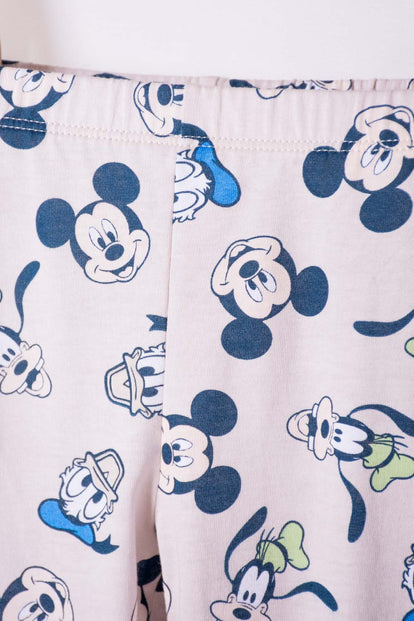 PIJAMA DE MICKEY MOUSE AZUL MANGA LARGA PARA NIÑO 2T A 5T