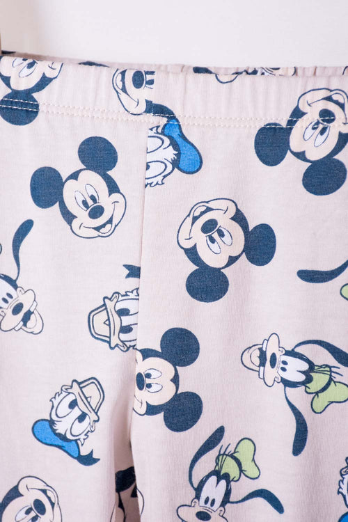 PIJAMA DE MICKEY MOUSE AZUL MANGA LARGA PARA NIÑO 2T A 5T