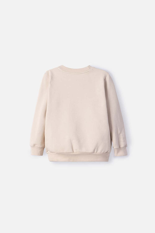 POLERÓN DE MICKEY MOUSE CAQUI ESTAMPADO EN FRENTE PARA NIÑO 2T A 5T
