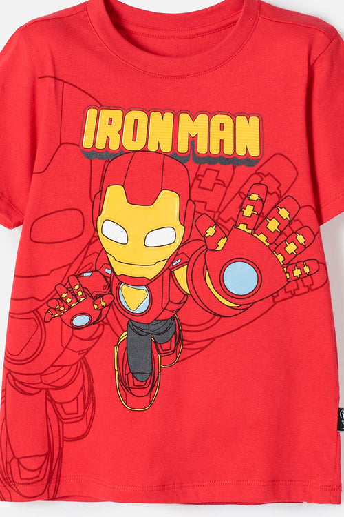 CONJUNTO DE IRONMAN CON PANTALÓN LARGO MULTICOLOR PARA NIÑO 2T A 5T