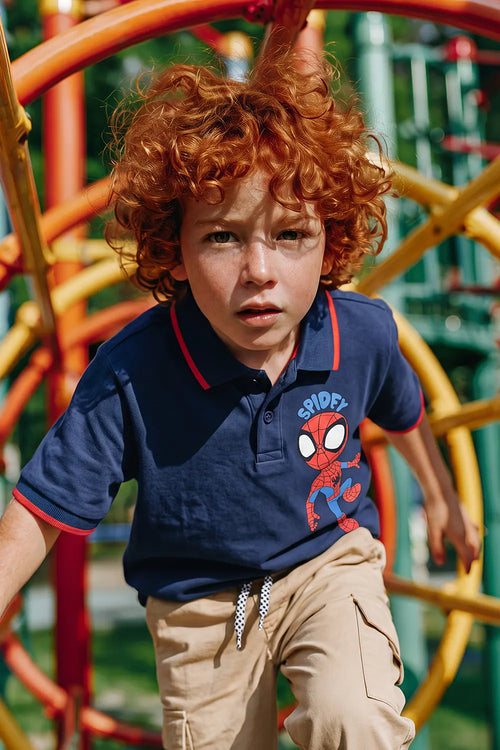 POLERA TIPO POLO DE SPIDEY AND HIS AMAZING FRIENDS PARA NIÑO 2T A 6T