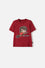 POLERA DE HARRY POTTER MANGA CORTA ROJO PARA NIÑO 2T A 6T