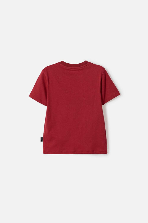 POLERA DE HARRY POTTER MANGA CORTA ROJO PARA NIÑO 2T A 6T