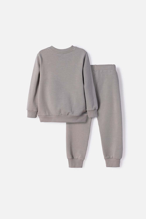 CONJUNTO DE MANDALORIAN PANTALÓN LARGO GRIS PARA NIÑO 2T A 6T