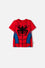 POLERA DE SPIDEY MANGA CORTA ROJA PARA NIÑO 2T A 6T