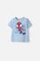 POLERA DE SPIDEY MANGA CORTA AZUL PARA NIÑO 2T A 6T