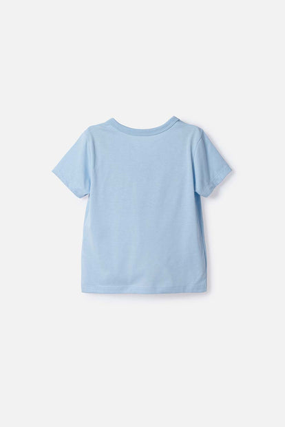 POLERA DE SPIDEY MANGA CORTA AZUL PARA NIÑO 2T A 6T