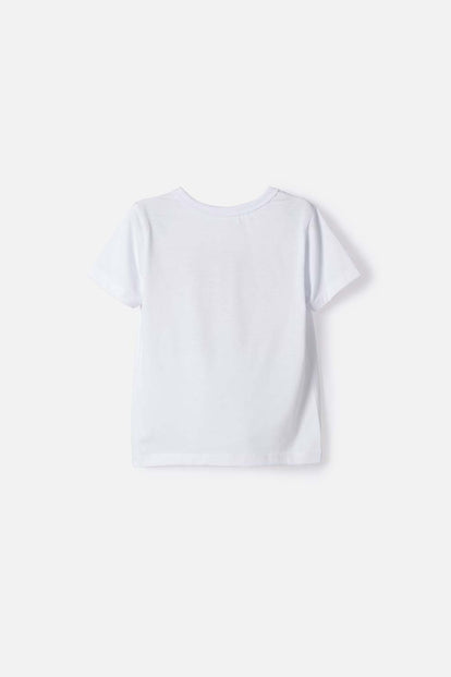 POLERA DE MICKEY MOUSE MANGA CORTA BLANCO PARA NIÑO 2T A 6T