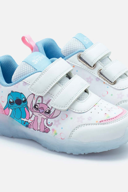 TENIS CON LUCES DE STITCH MULTICOLOR PARA NIÑA