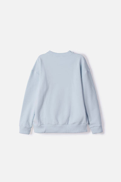 POLERÓN DE STITCH CERRADO AZUL PARA NIÑA