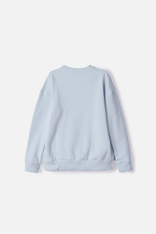 POLERÓN DE STITCH CERRADO AZUL PARA NIÑA
