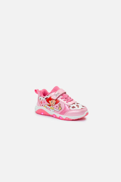 TENIS CON LUCES TOY STORY ROSADO PARA NIÑA