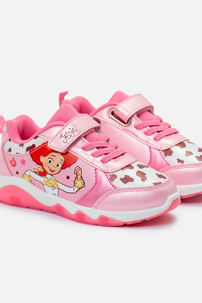 TENIS CON LUCES TOY STORY ROSADO PARA NIÑA